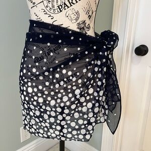 Delta Burke Collection | Navy Polka Dot | Swim Cover up | OS | Sheer | Like New